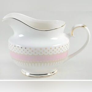Grace’s Teaware Pin Dots Pink Creamer